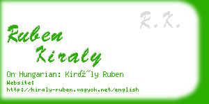 ruben kiraly business card